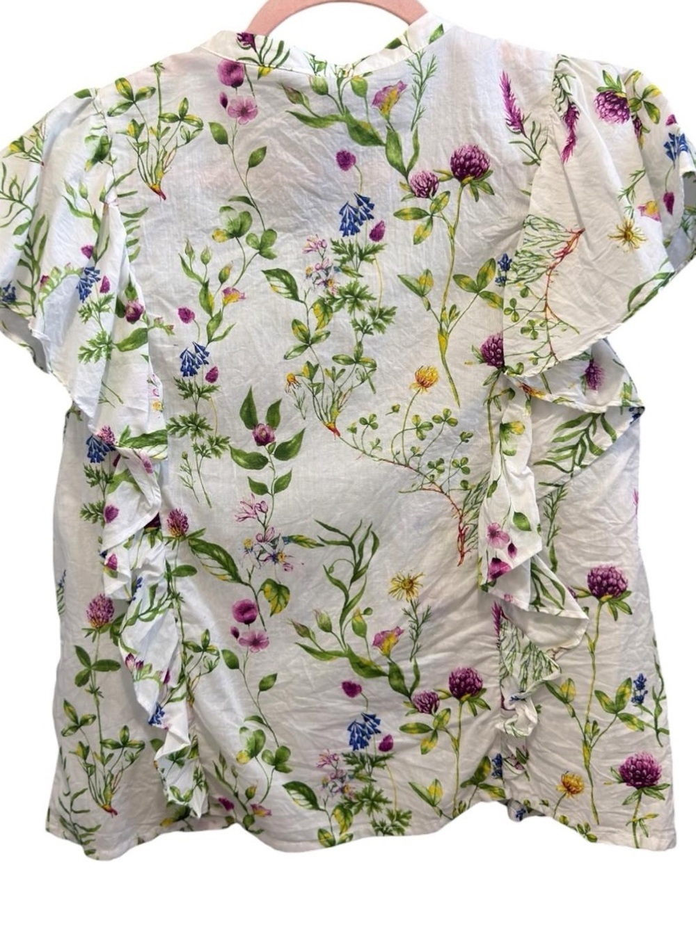Marc New York Botanical Wildflower Ruffle Blouse -
Size Medium - Picture 5 of 13
